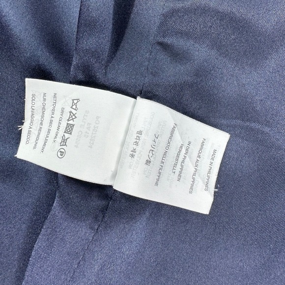 J.Crew By Nello Gori Stadium Cloth Double Breasted Wool Blend Peacoat Navy Sz 6 - Picture 11 of 15